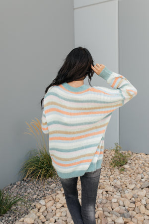 Fuzzy Wuzzy Striped Sweater- 9/22/2020
