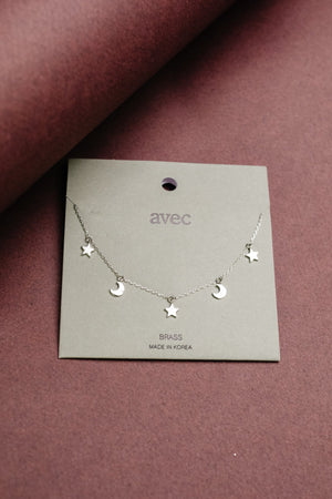 Starry Night Silver Necklace