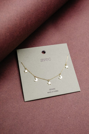 Starry Night Gold Necklace