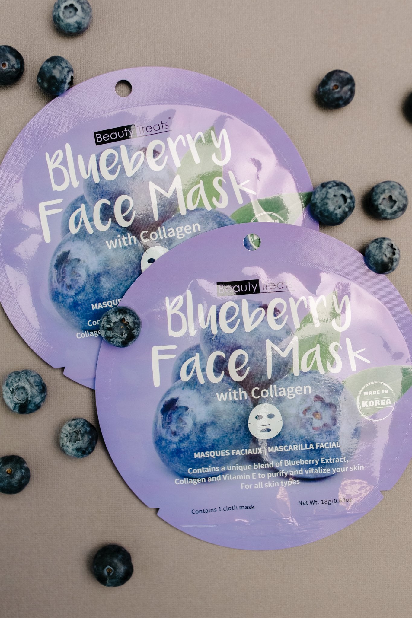 Home For The Holidays Face Mask in Blueberry