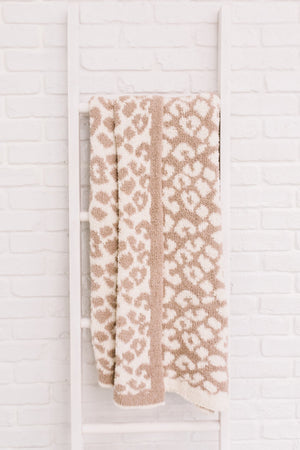 Fuzzy Feeling Blanket in Taupe