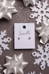Subtle Holiday Feels Small Stud Earrings in Silver