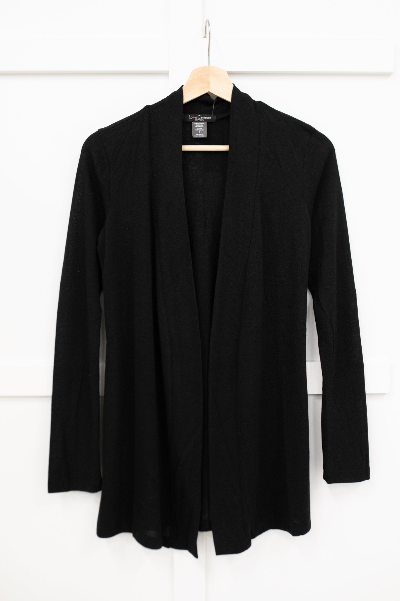 DOORBUSTER Sienna Sweater Knit Cardigan in Black