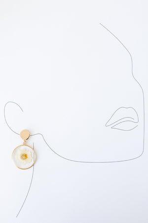 Impressively Pressed Earrings in Sunflower