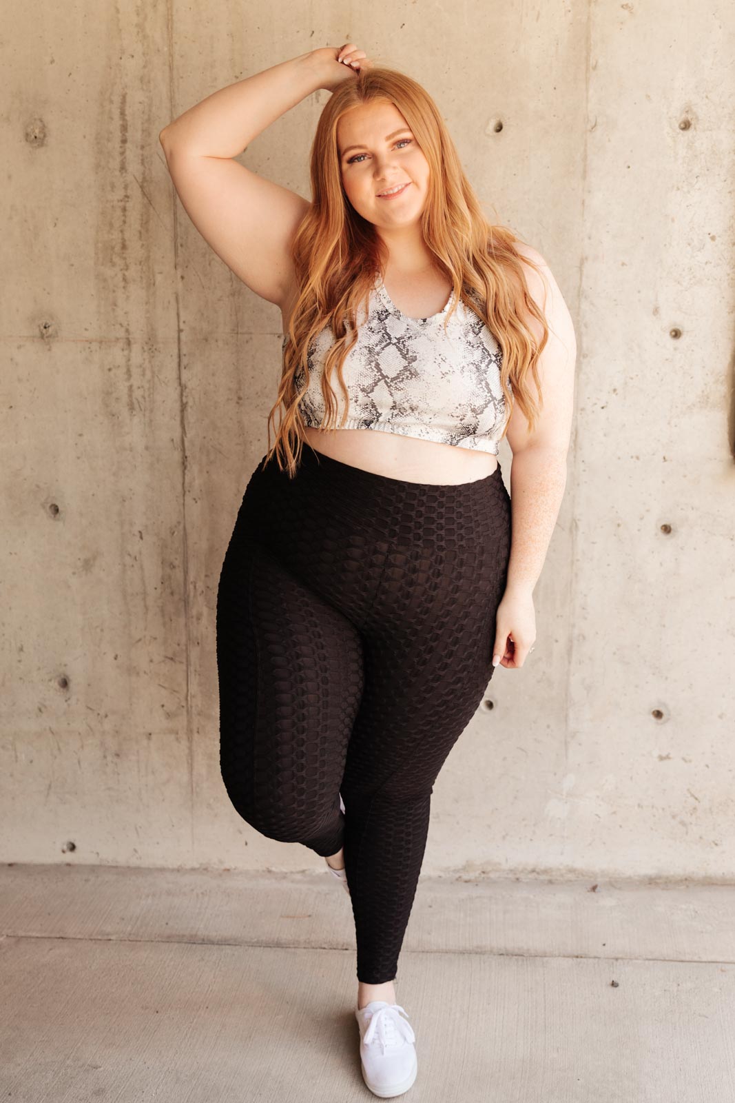 Popcorn Leggings in Black