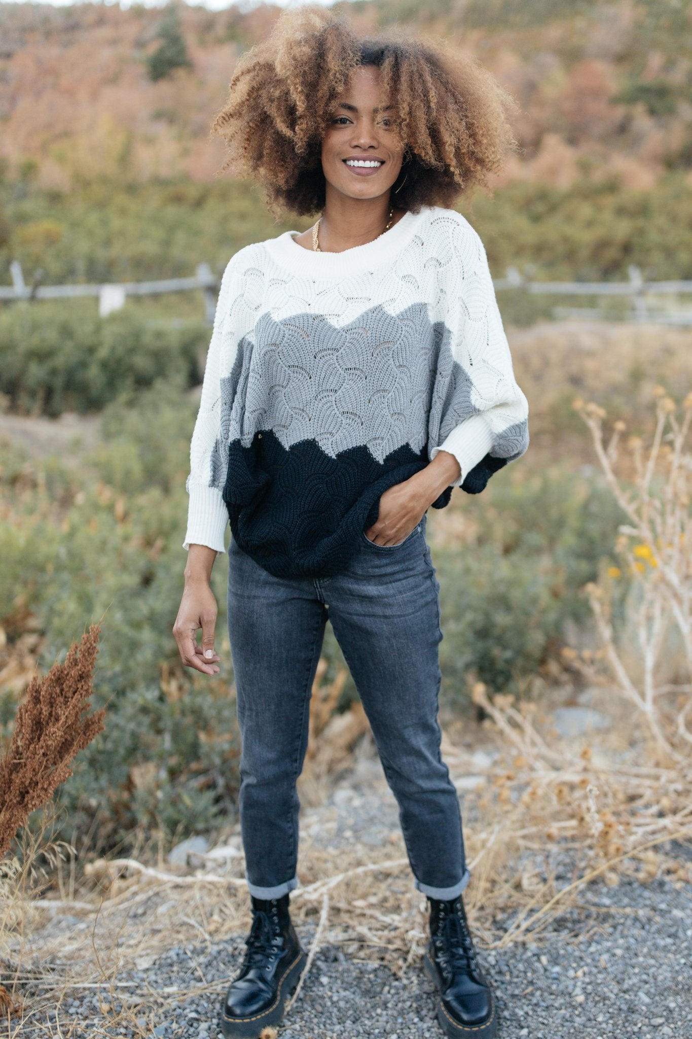 Designed For Details Sweater in Gray