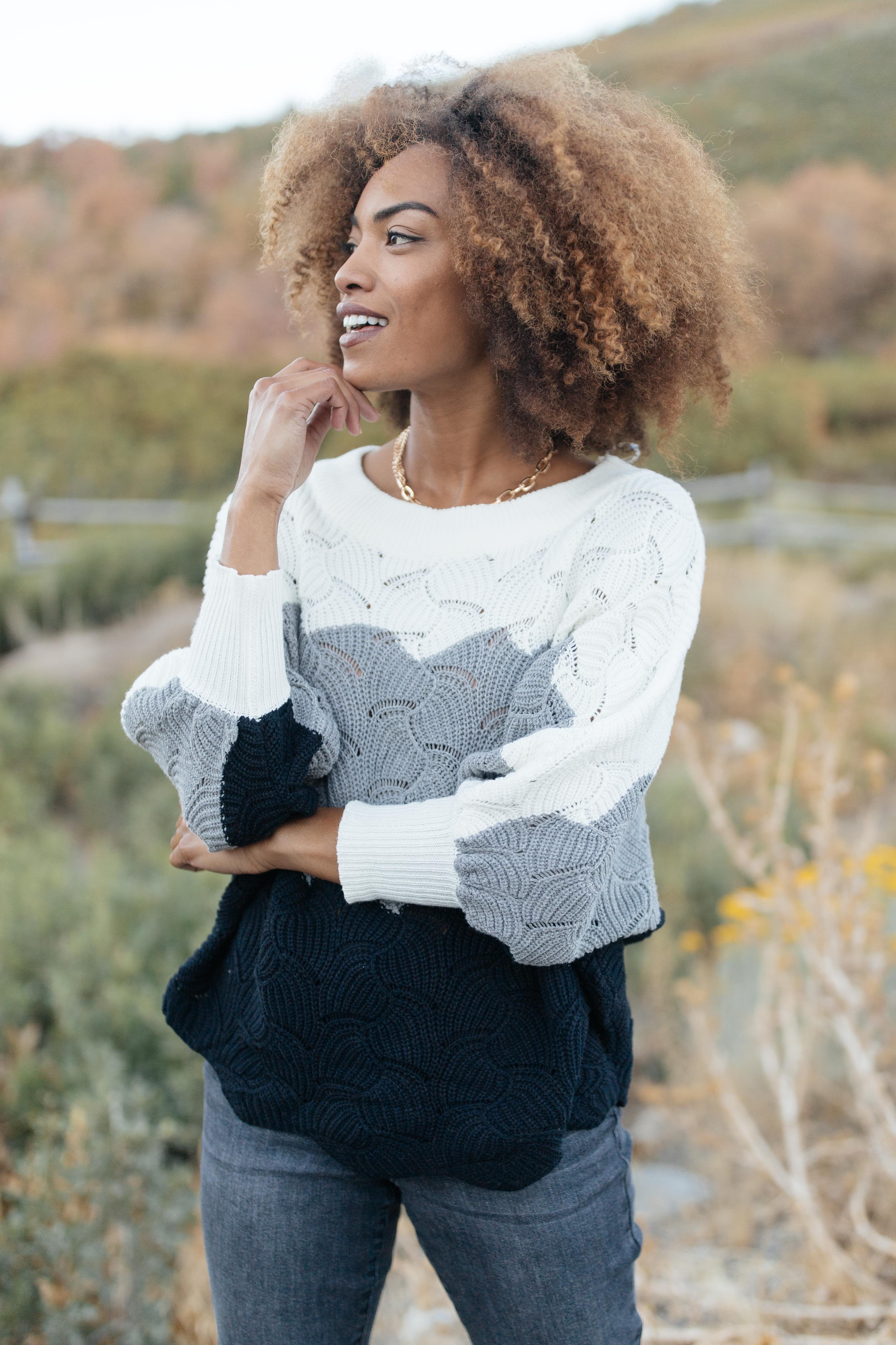 Designed For Details Sweater in Gray