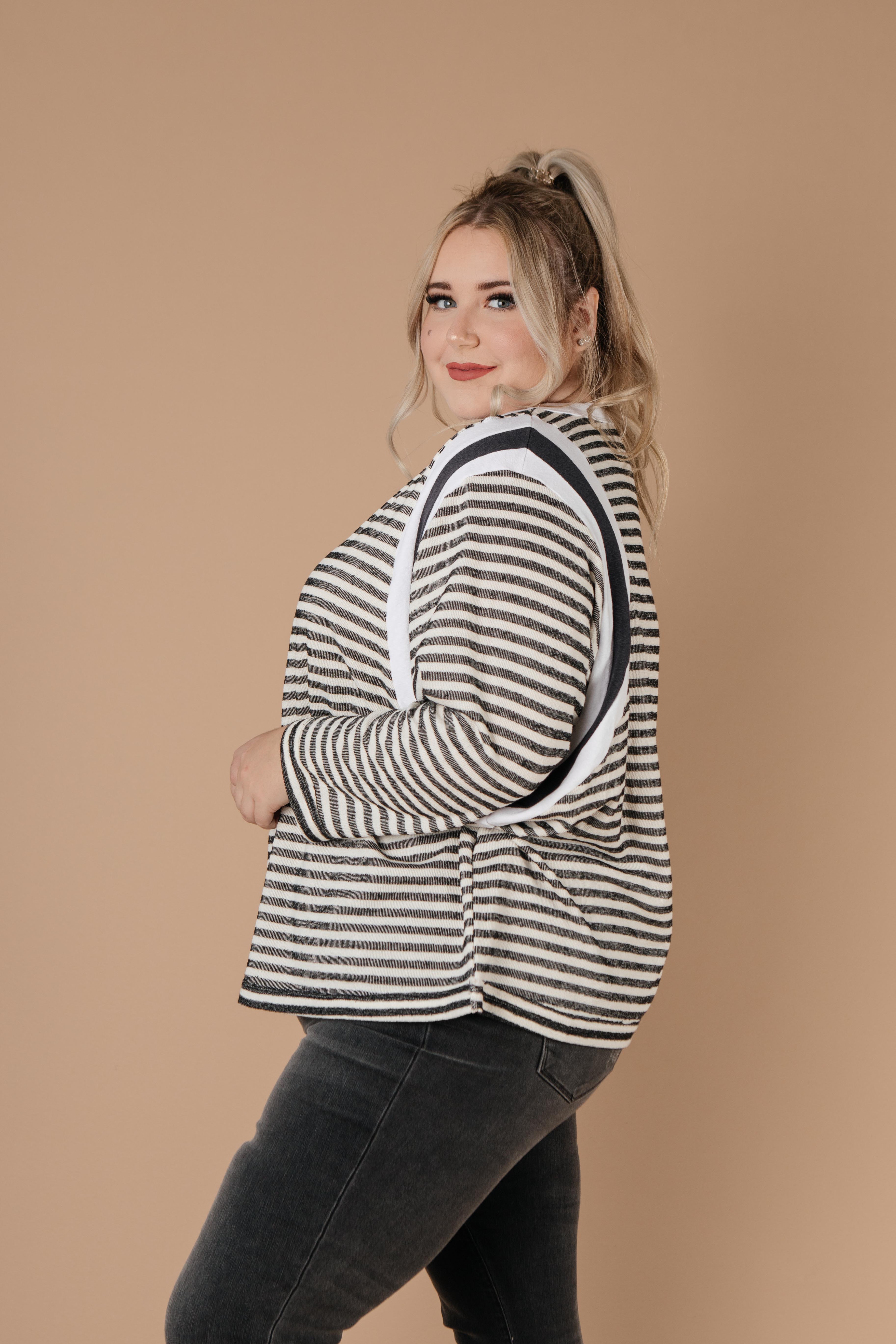 Double Trouble Striped Top