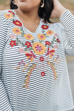 Embroidered Elegance Top