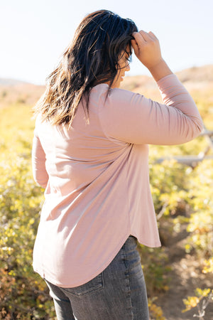 Every Girl's Favorite Basic Top in Mauve