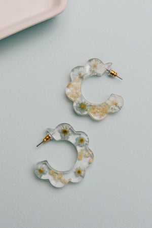 Flower Scalloped Earrings