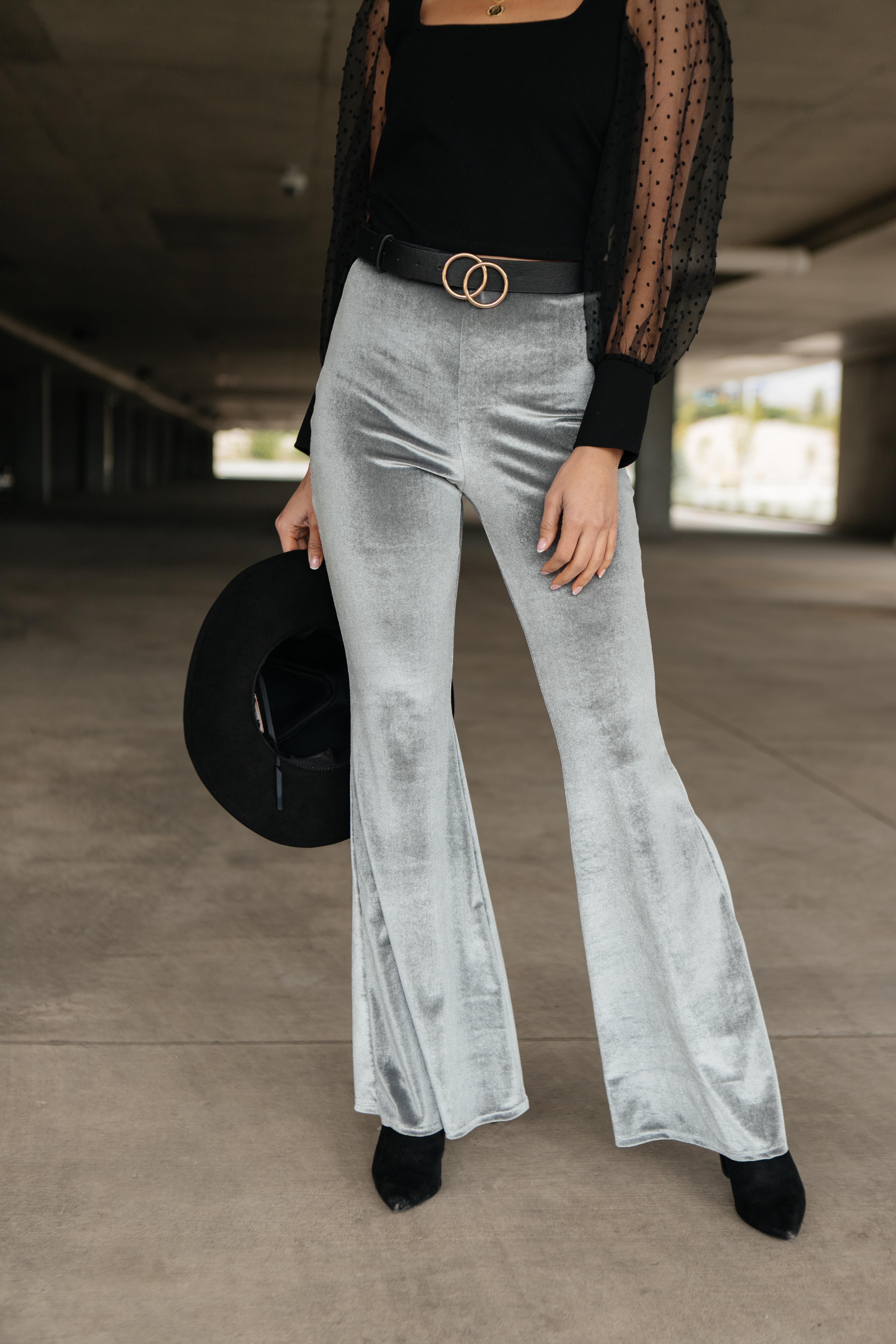 Get Your Groove On Velvet Bell Bottoms