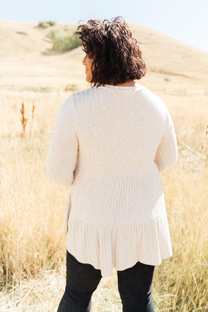 Give A Twirl Sweater in Oatmeal