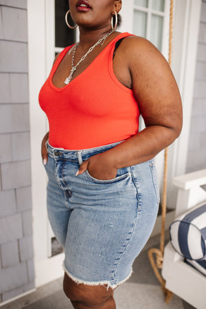 Hi-Rise Cut Off Bermudas