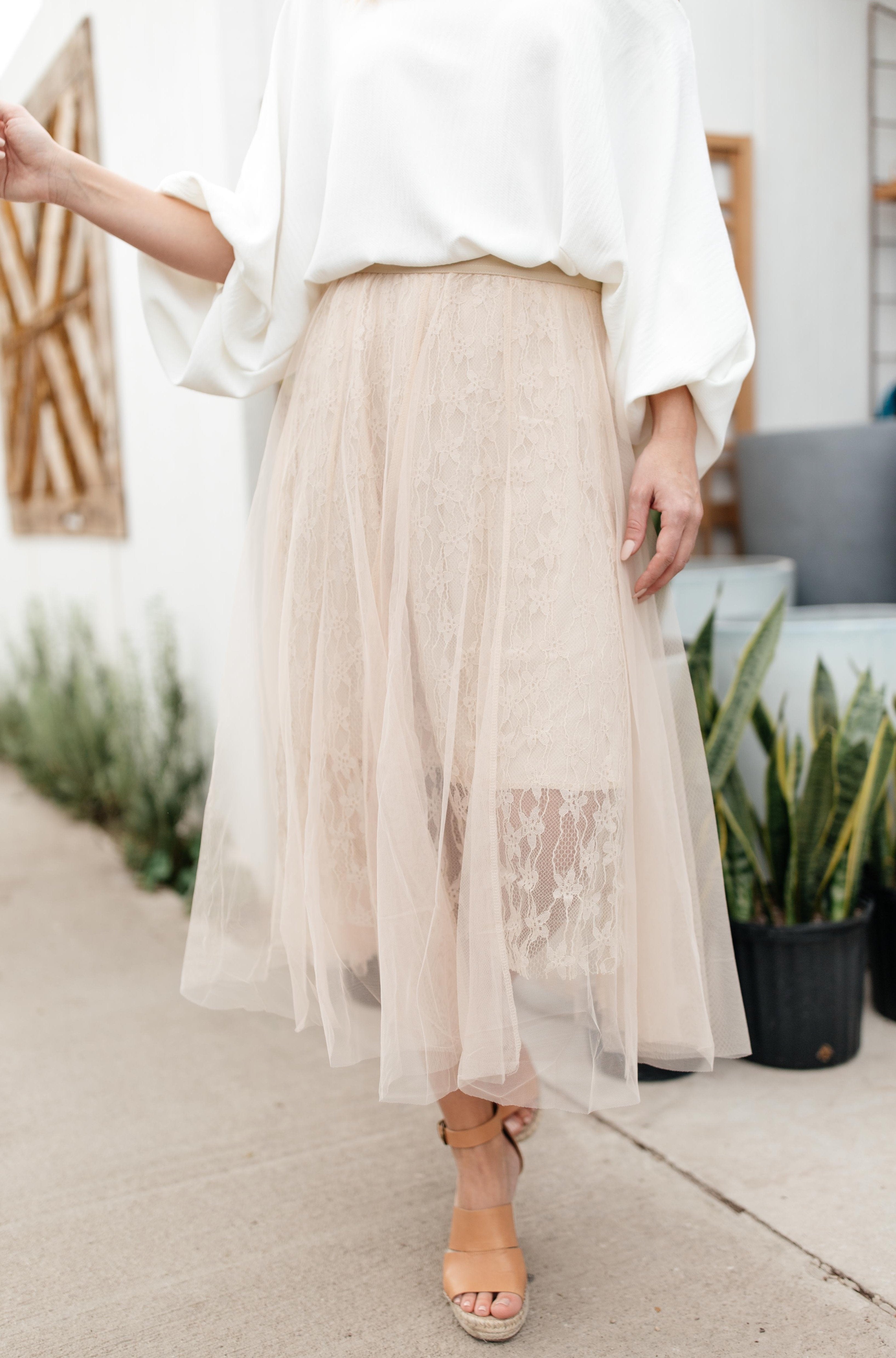 Layered In Lace Skirt