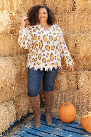 Mellow Yellow Leopard Sweater