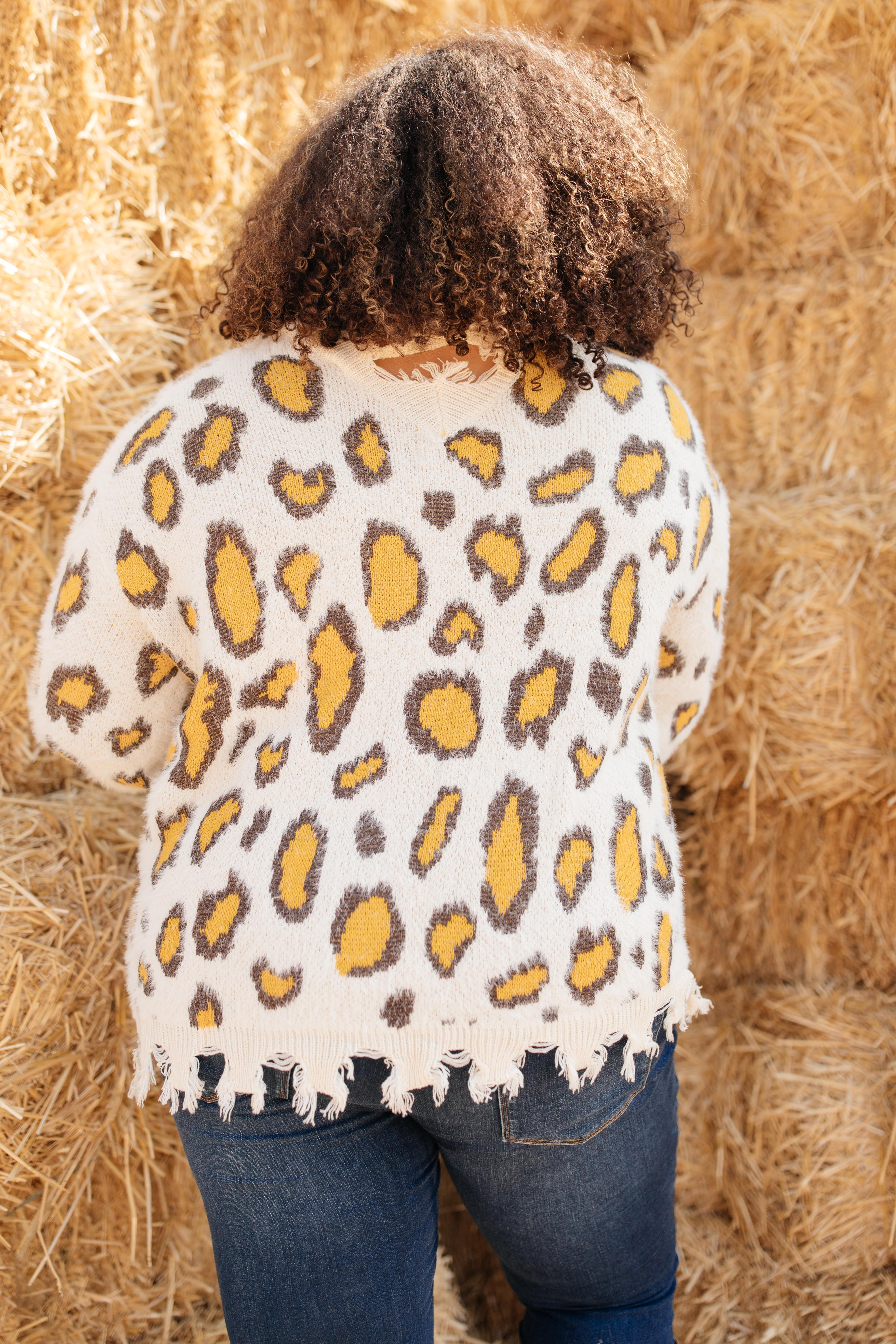 Mellow Yellow Leopard Sweater