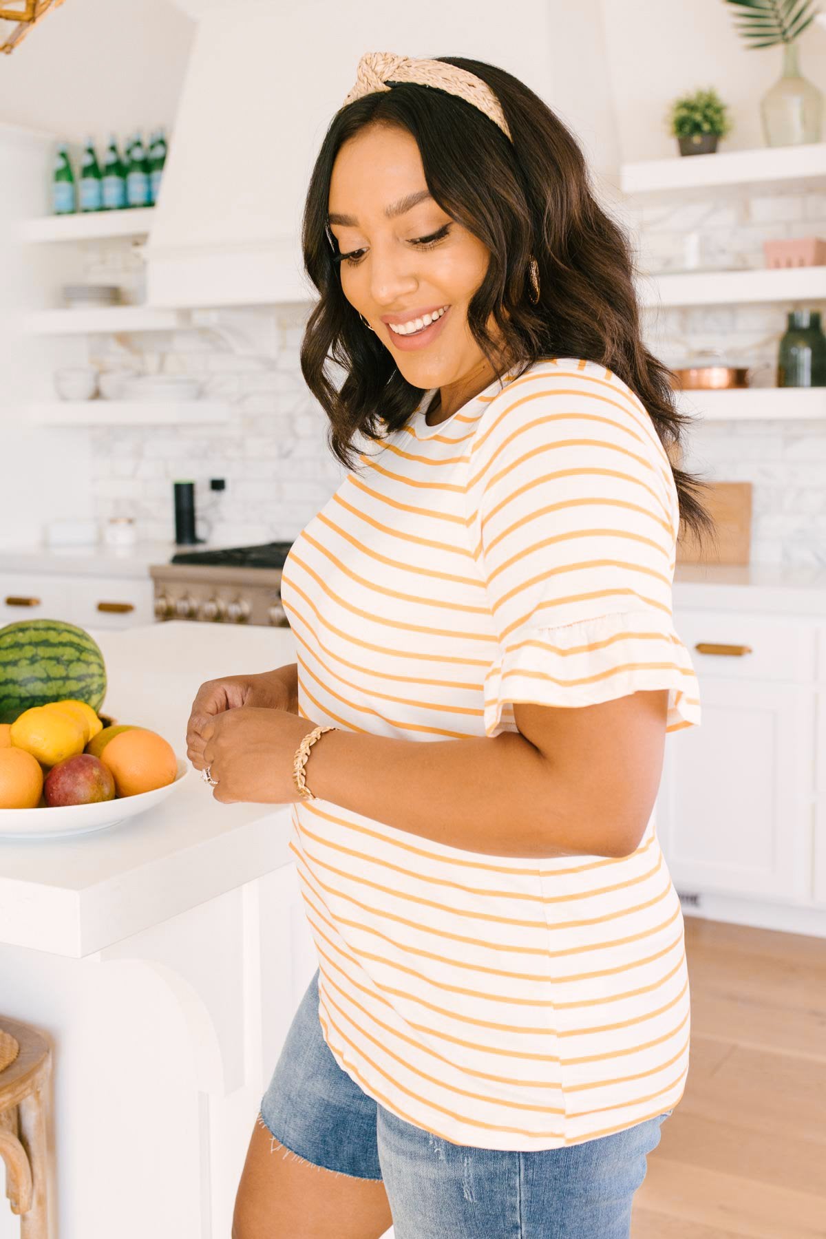 Mellow Yellow Striped Top