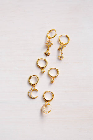 Moon & Stars Earring Set