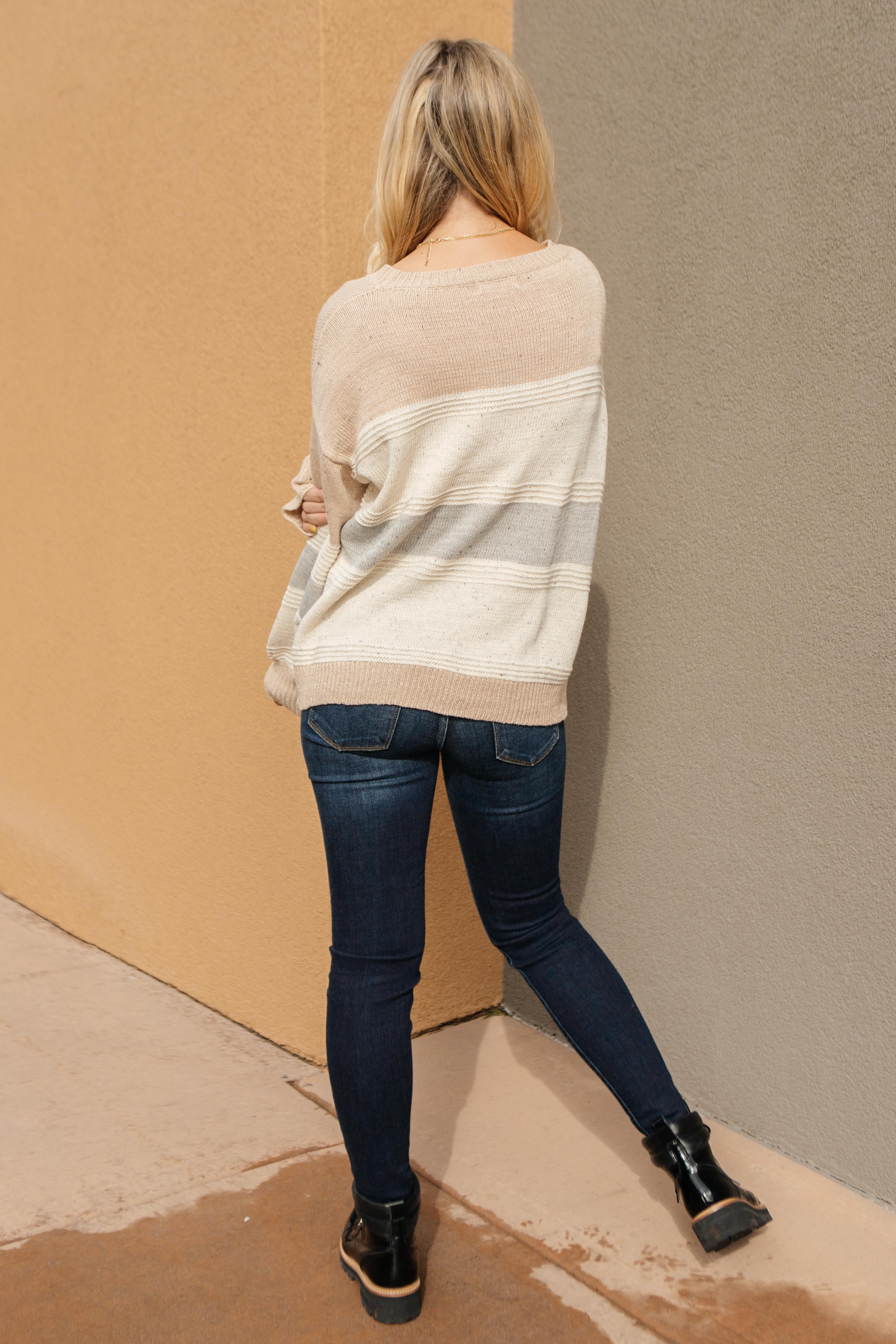Muted Tones Striped Top