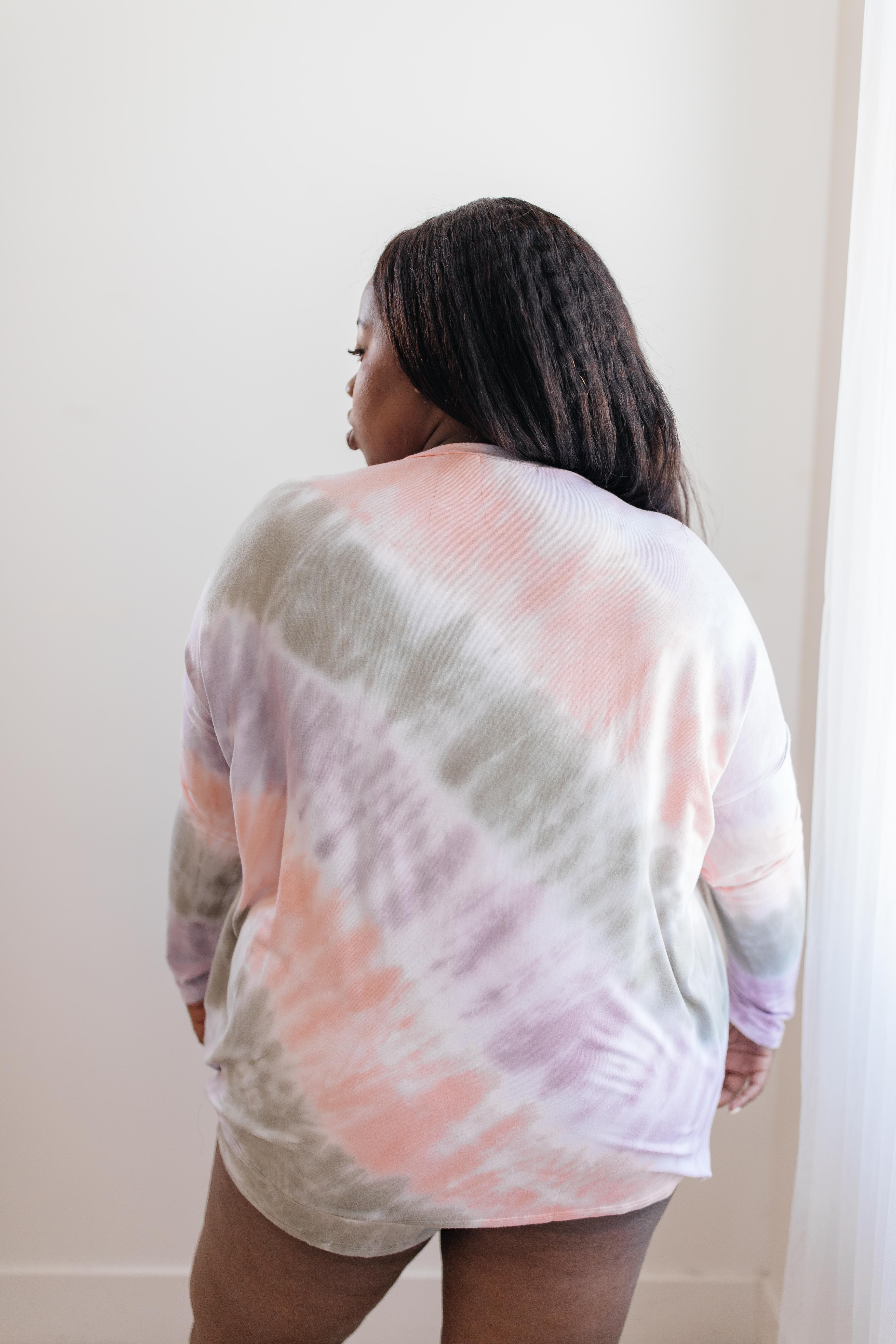 New Fangled Angled Tie Dye Top