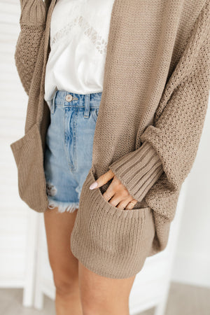 Not Your Grandmother's Cardigan in Muted Moss