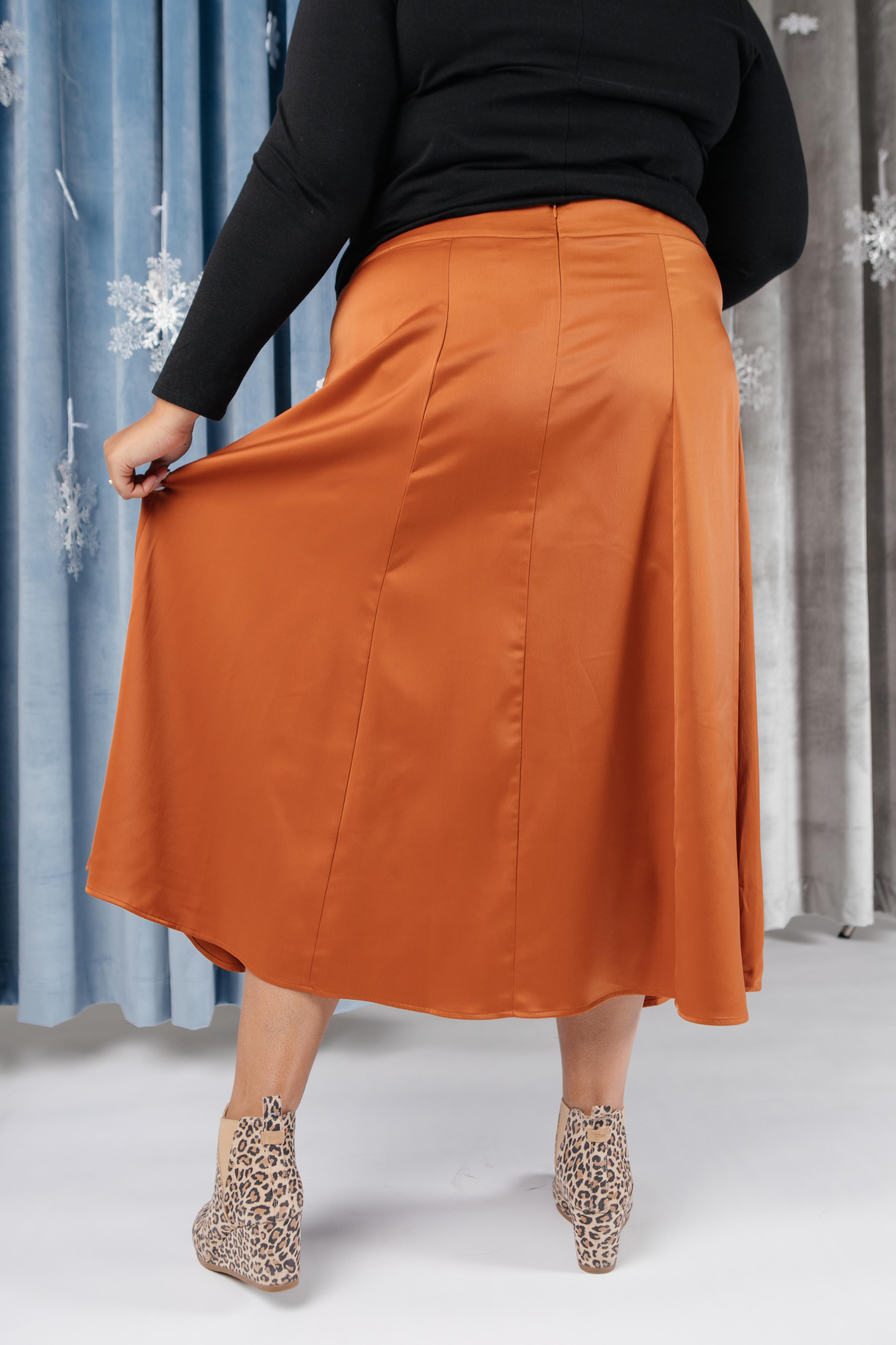 Once Upon A Time Skirt in Tangerine
