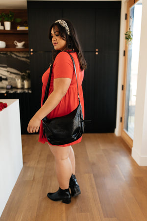 Onyx Vintage Hobo Bag