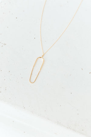 Paperclip Pendant Necklace