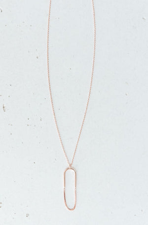 Paperclip Pendant Necklace