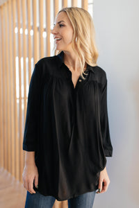 Professionally Casual Top in Black