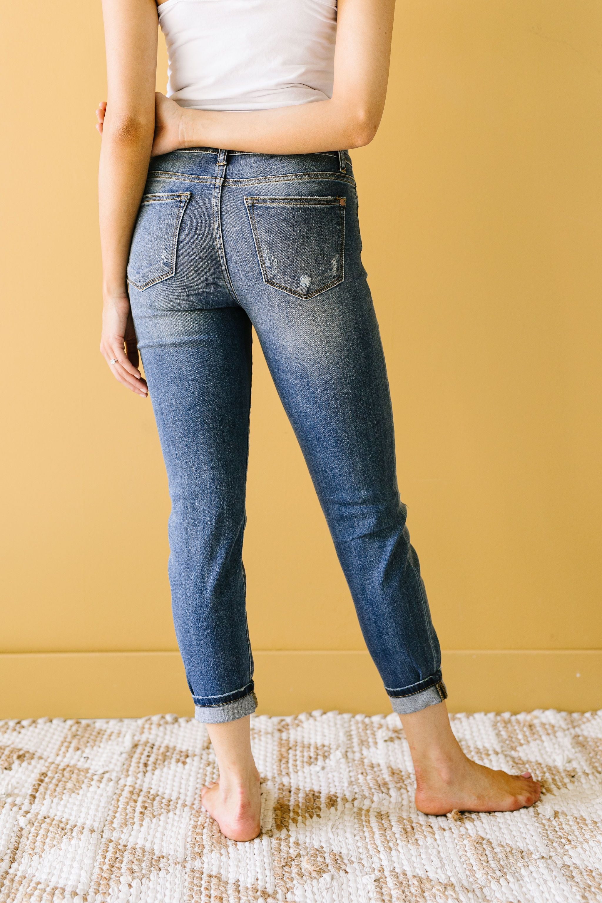 R & R Destroyed Relaxed Skinny Jeans