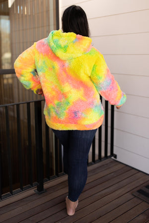 Shades and Sherpa Pullover in Sunrise