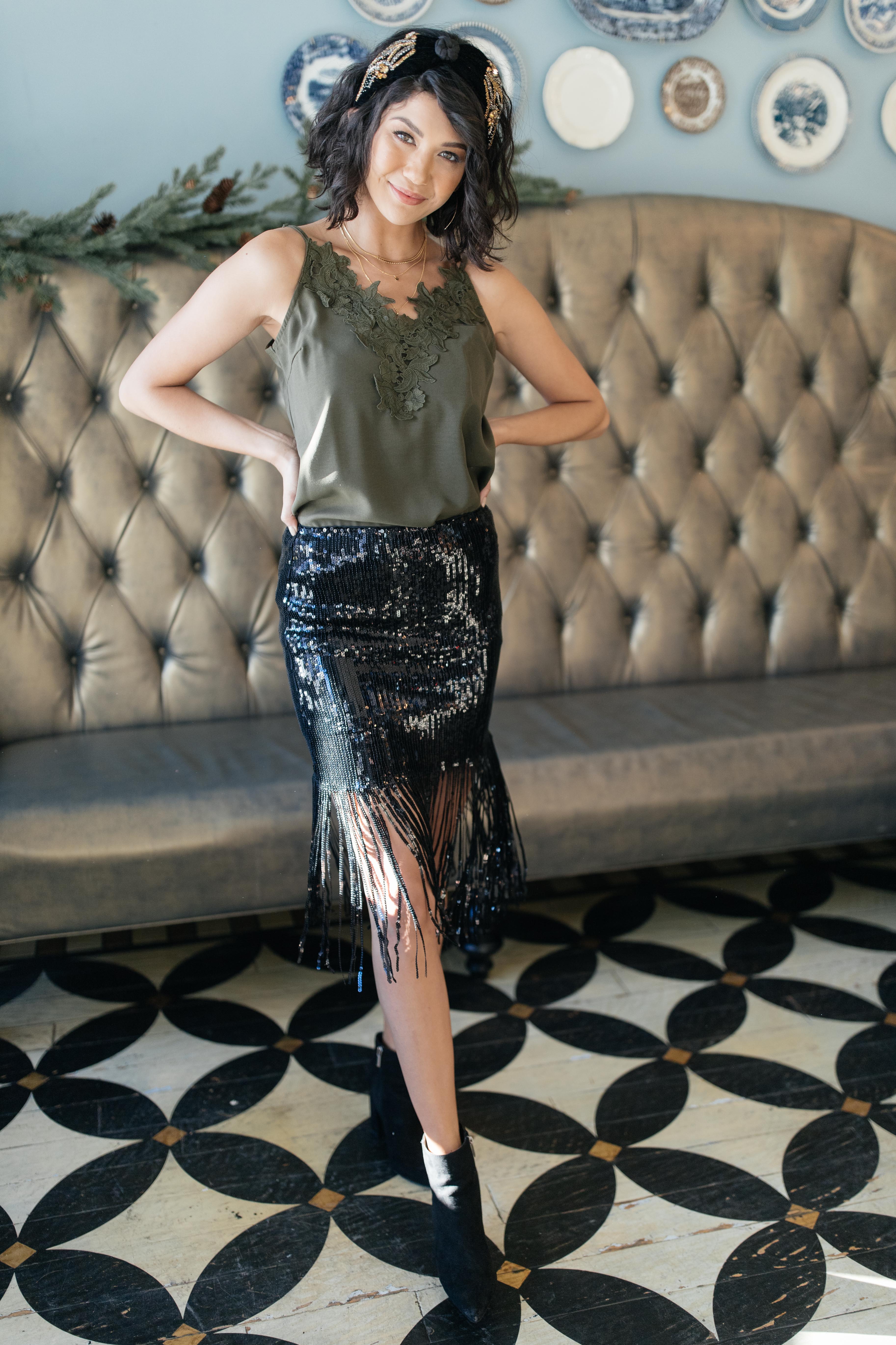 Sierra Sequin Skirt