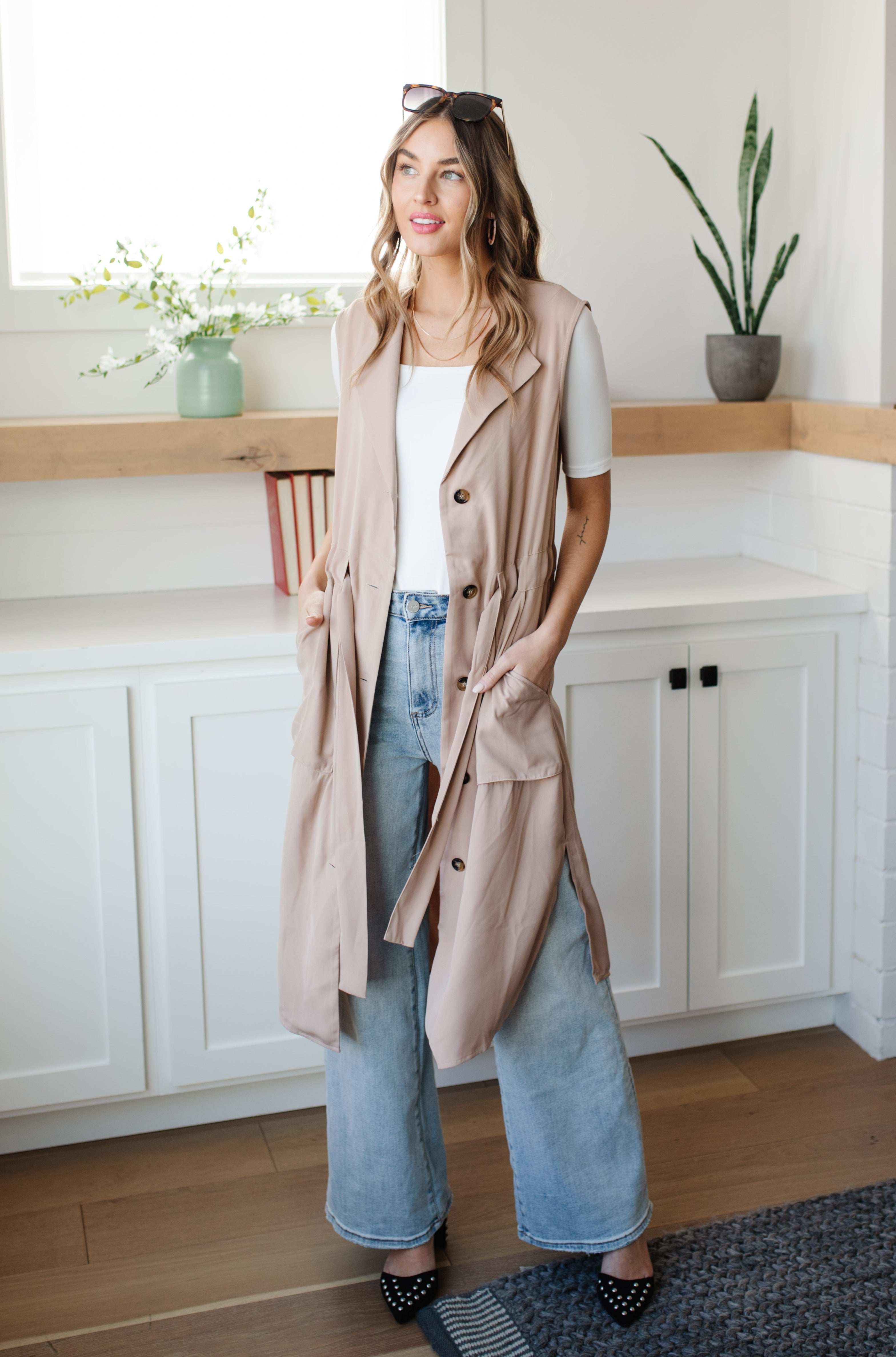 Small Talk Sleeveless Cardigan