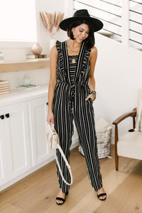 Standing Tall Striped Jumpsuit