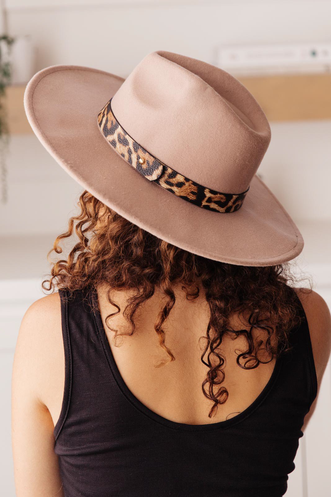 Stripe Of Sassy Hat in Khaki