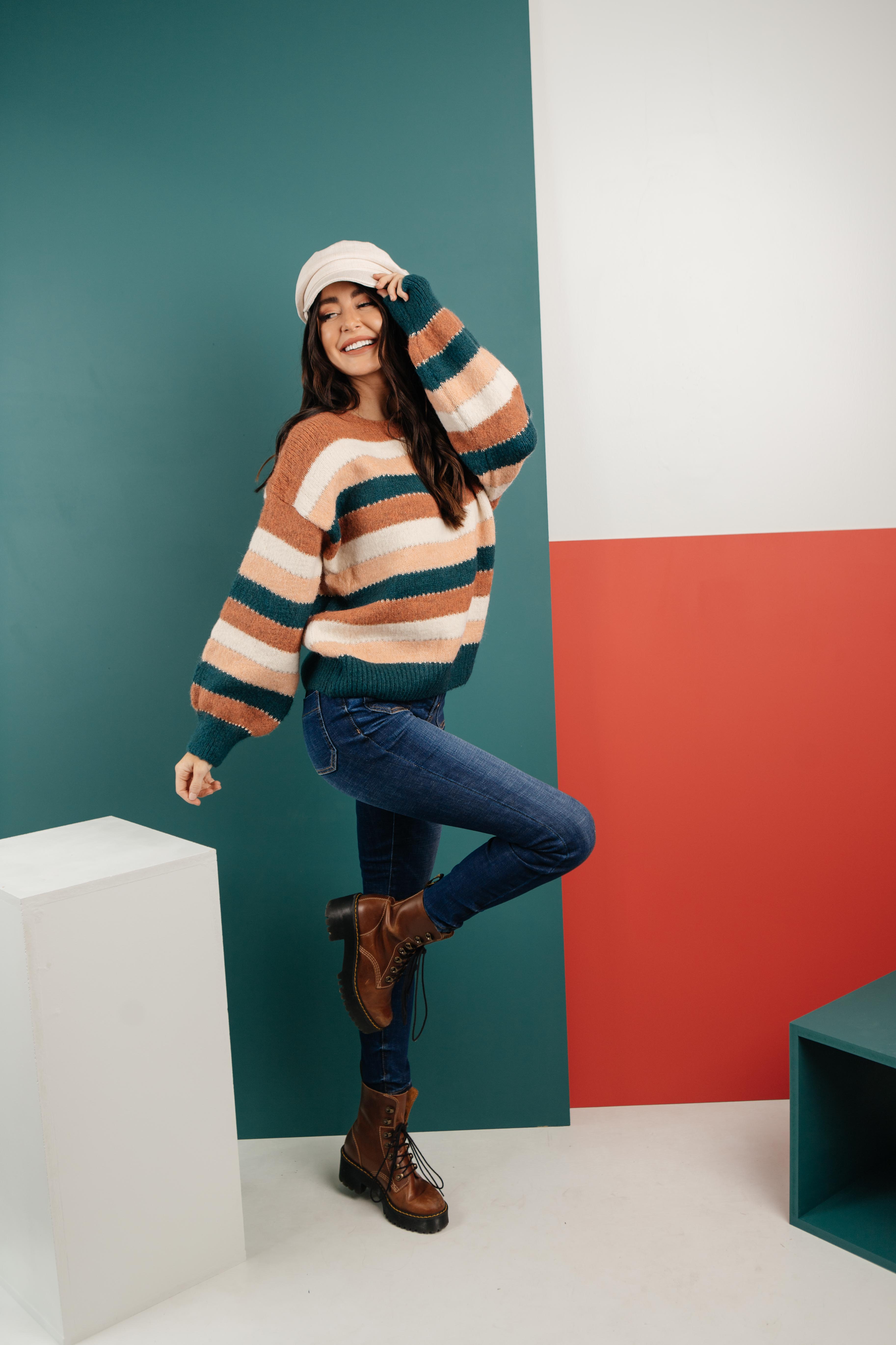 Striped Things And Winter Flings Sweater