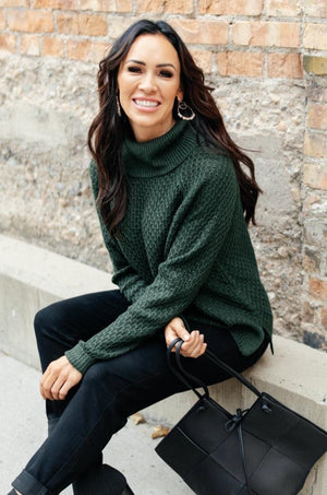 The Kelsey Sweater in Hunter Green