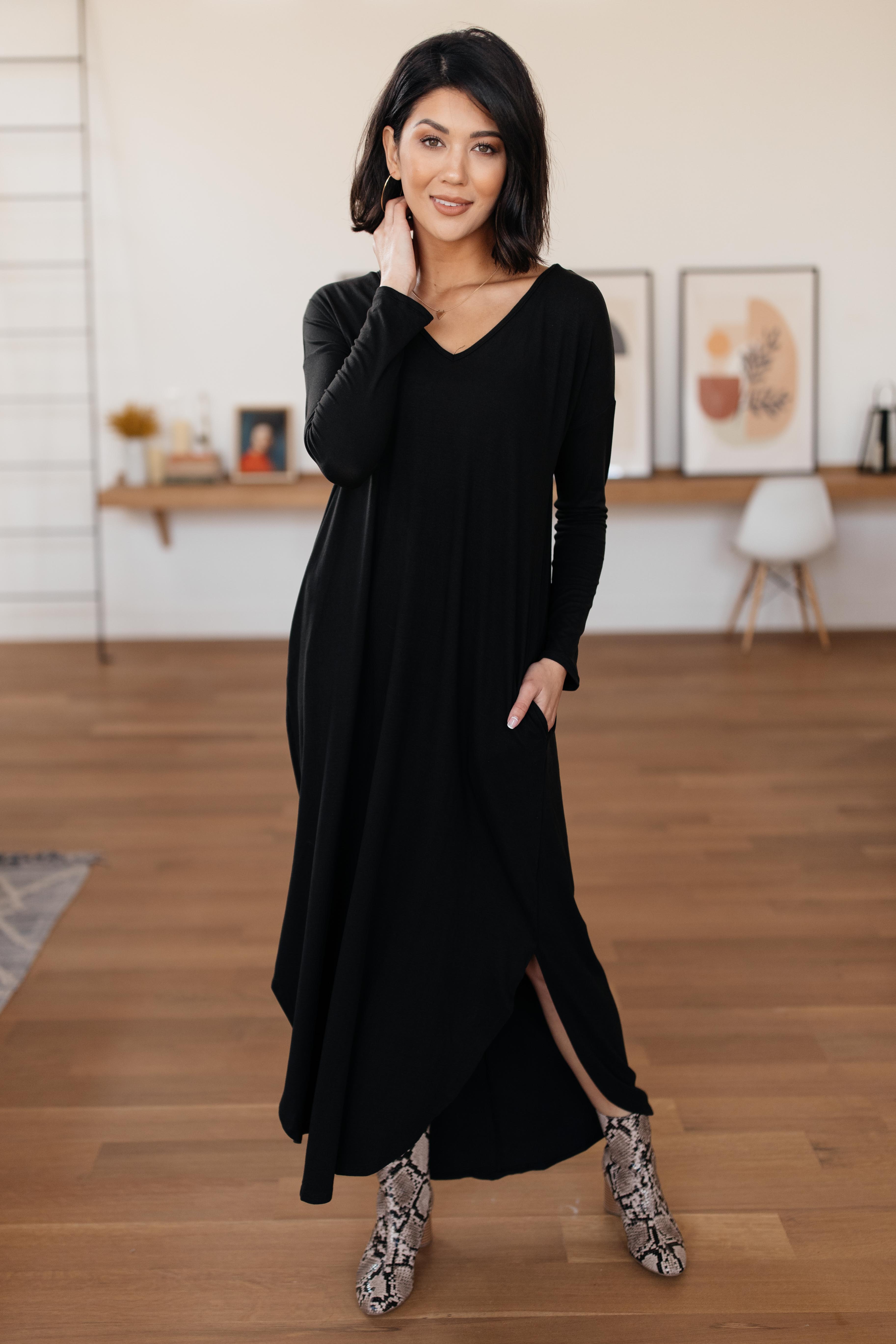 The Melanie Maxi Dress in Black