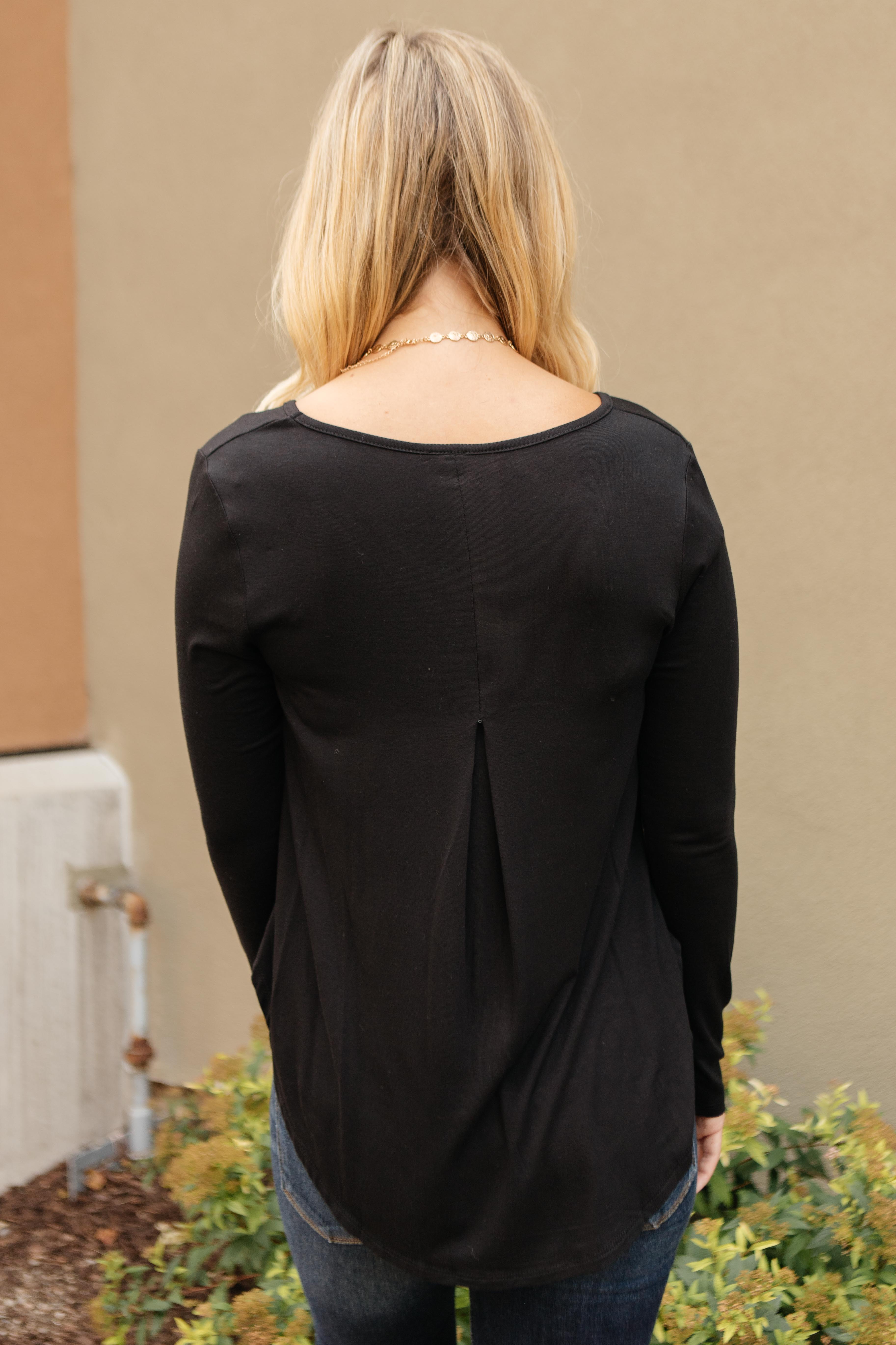 The Wendi Top in Ebony