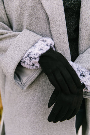 Fur Cuff Tech Savvy Gloves