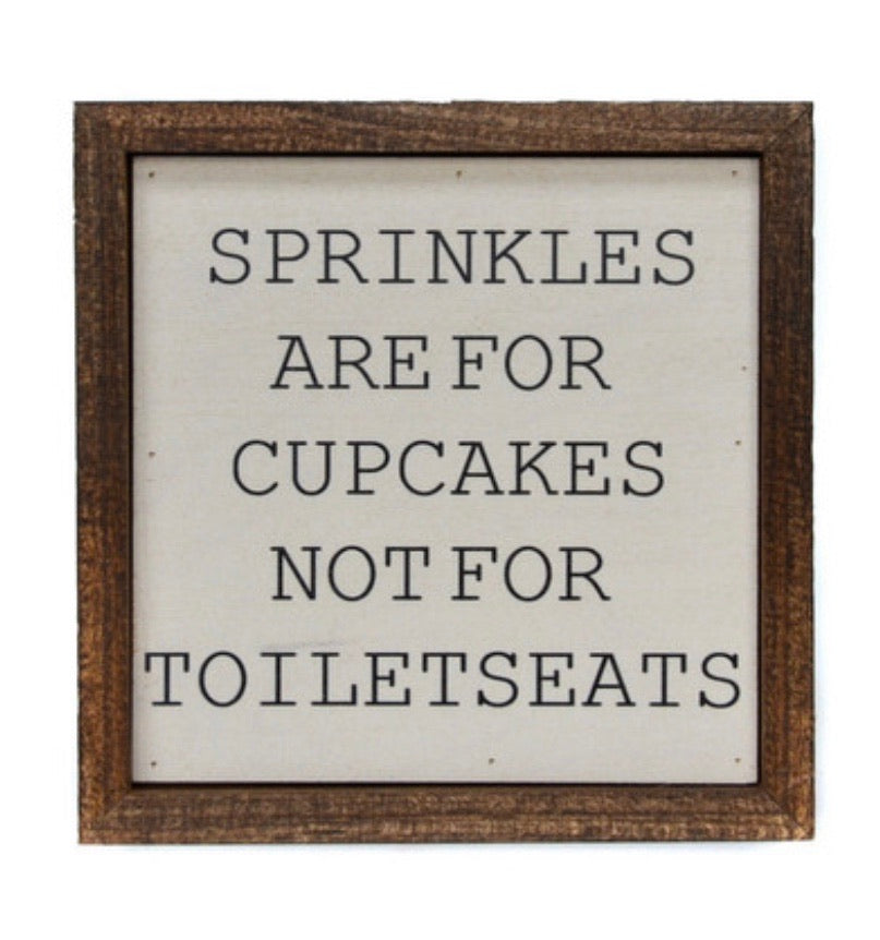 Sprinkles Are For Cupcakes 6x6 Wall Art