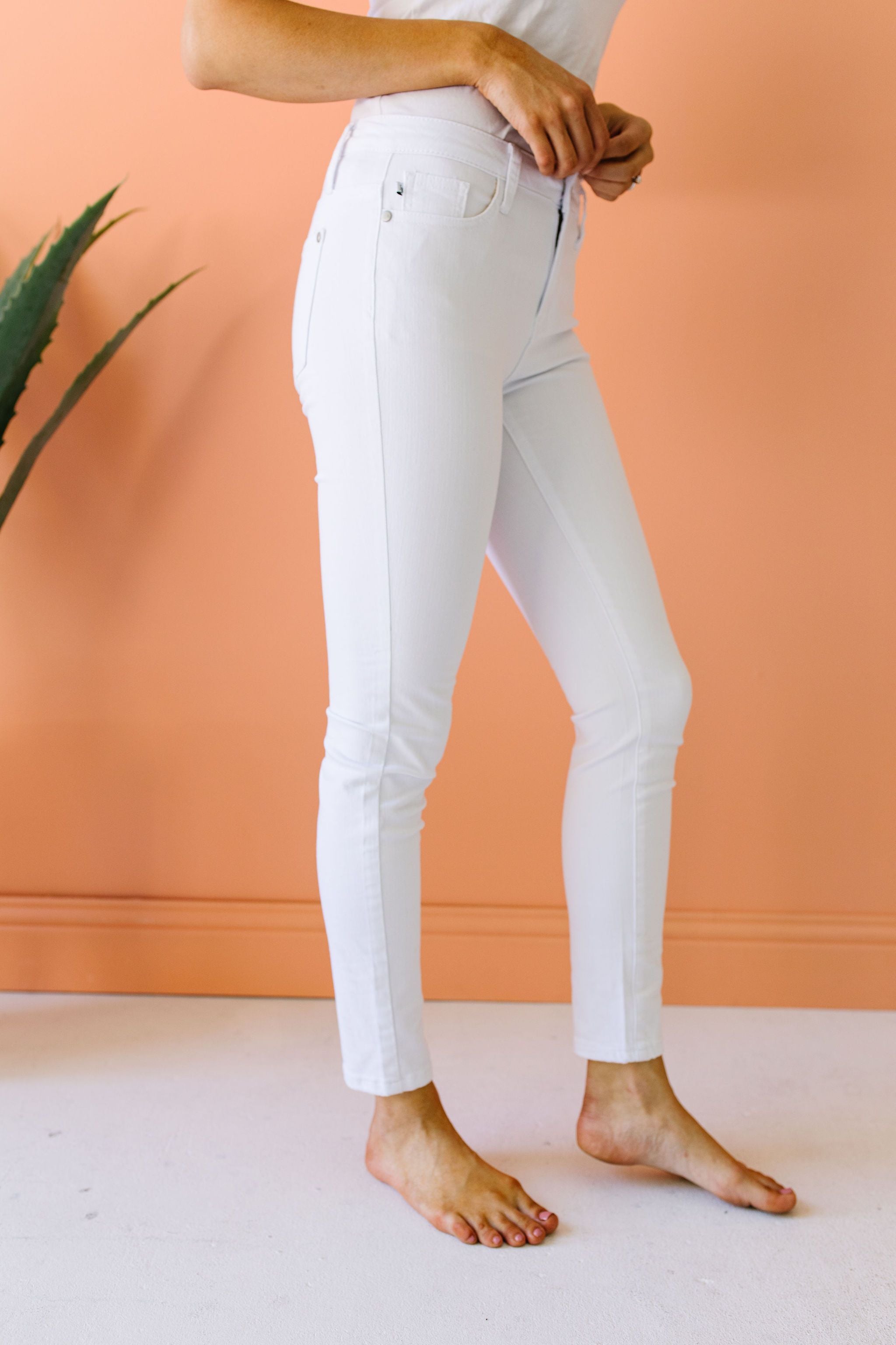 Keeping It Tight White Jeans