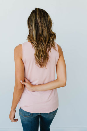 Lace & Shoulders Above The Rest Top In Blush