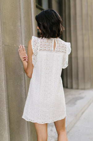 Lovely Lace Overlay In Ivory