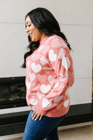 Lovin' It Sweater In Pink